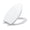 19"elongated all white plain cover, variant on Elongated Soft Close Toilet Seat, Quiet Quick-Release, Top-Mount Installation, Durable White Lid, Fits Most Standard Toilets, Bathroom Accessory, 19" Elongated All White Plain Cover