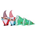 thumbnail image 1 of Luxen Home WHIN1385 8 Pieds Elfes Gnome Éclairés avec Arbre Gonflable - Vert & 44; Rouge & Blanc, 1 of 1