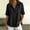 Black, variant on Womens Shirts Short Sleeve V Neck 100%Linen Short Sleeve Blouses Chiffon Tops Business Casual Outfits Summer Clothes Summer Shirts for Women Dark Blue,S