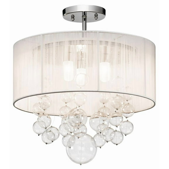 83227 Elan Lighting Imbuia - 3 Light Semi-Flush Mount