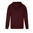 thumbnail image 3 of IYTR Men's Full Zip Up Hoodie Jacket with Zipper Pockets Sweatshirt Long Sleeve Hooded Coat Outwear Wine M, 3 of 5