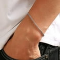 thumbnail image 4 of 6Pcs Women Bracelet Stainless Steel Hip Hop Style Men Bracelet Fine Craftsmanship Sleek Surface Bangle Set, 4 of 8
