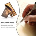 thumbnail image 4 of Pluma Pluma Tinta Caligrafía Inmersión Escritura Quill Fuente Set Púrpura Hugtrwg Para estrenar, 4 of 6