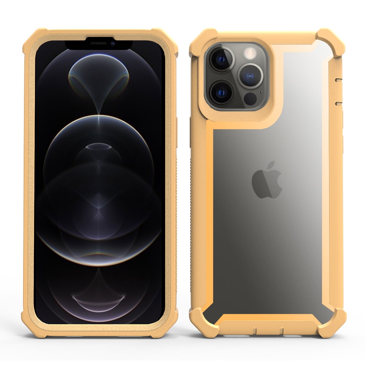 Clear Back Case For Iphone 13 Pro Max 21 6 7 Inch Allytech Full Body Hybrid Shockproof Corner Protective Cover With Tempered Glass Screen Protector Case For Iphone 13 Pro Max 5g 21 Gold Walmart Com