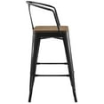 thumbnail image 4 of Modway Promenade Bar Stool Set of 4 in Black, 4 of 5