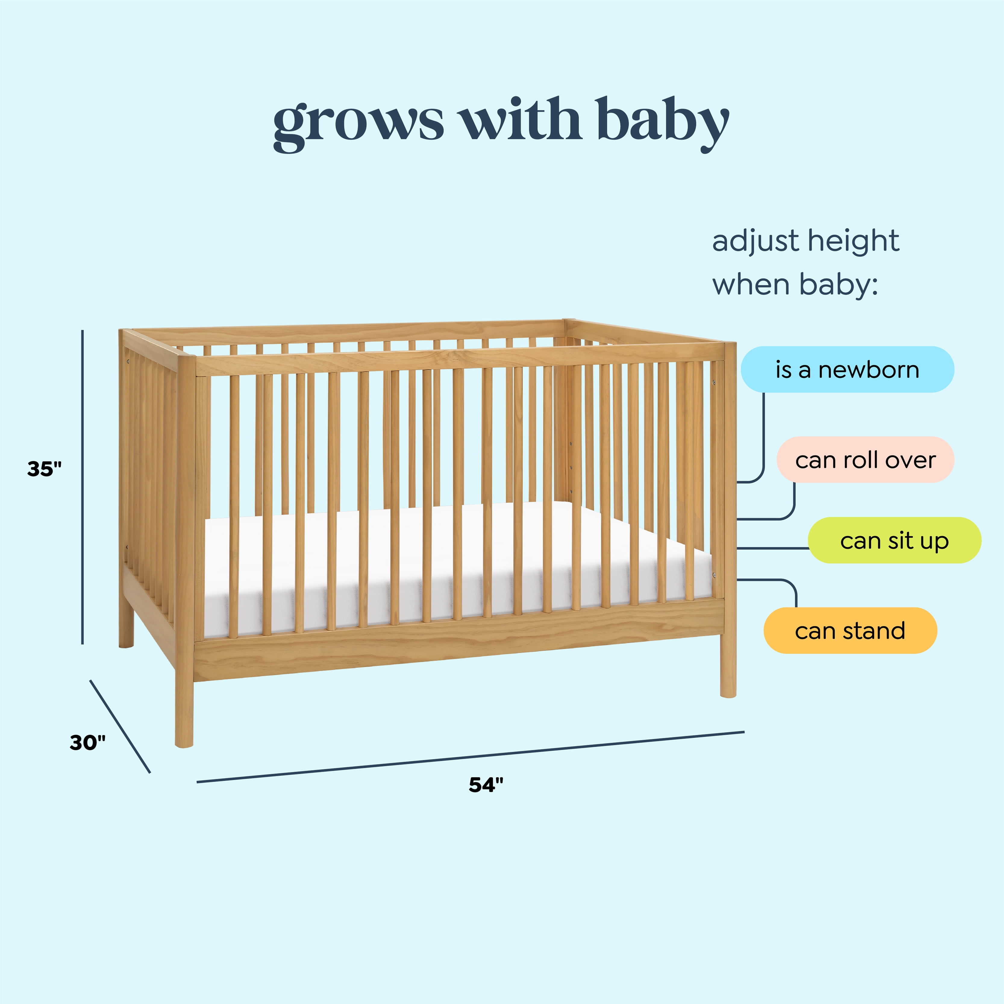Davinci Birdie 3-in-1 Convertible Crib
