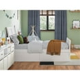 thumbnail image 4 of Lit Plateforme en Bois Portland à Rangement Simple avec Pied de Lit Assorti, Blanc, 4 of 15