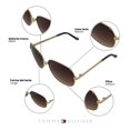 thumbnail image 4 of Lentes de Sol Tommy Hilfiger Eyewear Mujer X67073 Outlook Marco Metal Dorado Filtro 100% UV, 4 of 5