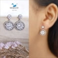 thumbnail image 4 of Cubic Zirconia / Sterling Silver 925 Earrings / Rhodium plated Nickel-Free / MadDuckJewels ER1902 / Thailand Jewelry, 4 of 6