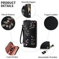 thumbnail image 5 of LOUEBICA Wallet Women Clutch Leather Wristlet Wallet Fashion Embossed RFID Blocking Credit Card Holder with Strap, 5 of 8