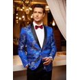 thumbnail image 6 of COOFANDY Men's Floral Tuxedo Jacket Luxury Embroidered Stylish Suit Blazer Jacket for Wedding Party Dinner, 6 of 9