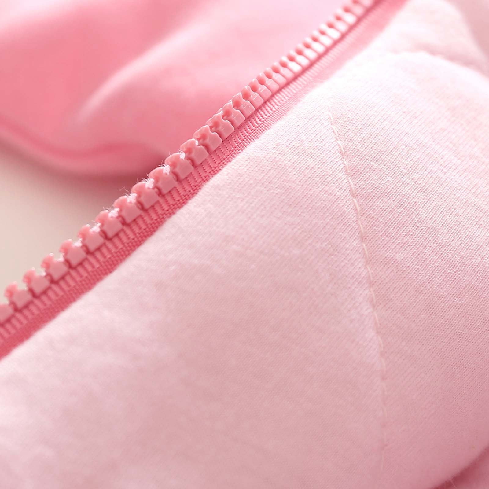 TOOYOU Boys Bodysuit Outfit New Baby Boy Girls Onesies Ribbed Pajamas Zipper Long Sleeve Cute Animal Shaped Dressing Up Jumpsuit One-Piece Romper Size 0-3 Months Pink