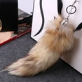 thumbnail image 4 of Fashionable Foxes Tail Key Rings Faux Foxes Tail Keychain Plush Bag Decoration Fashionable Key Chain Accessory, 4 of 9
