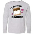 thumbnail image 3 of Inktastic Valentines Day I Love You S'more with Pink Hearts Long Sleeve Youth T-Shirt, 3 of 5