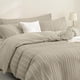 thumbnail image 2 of Funda Nórdica Tamaño Queen - 3PCS Microfibra Boho Striped Tufted Textured Duvet, 2 of 7