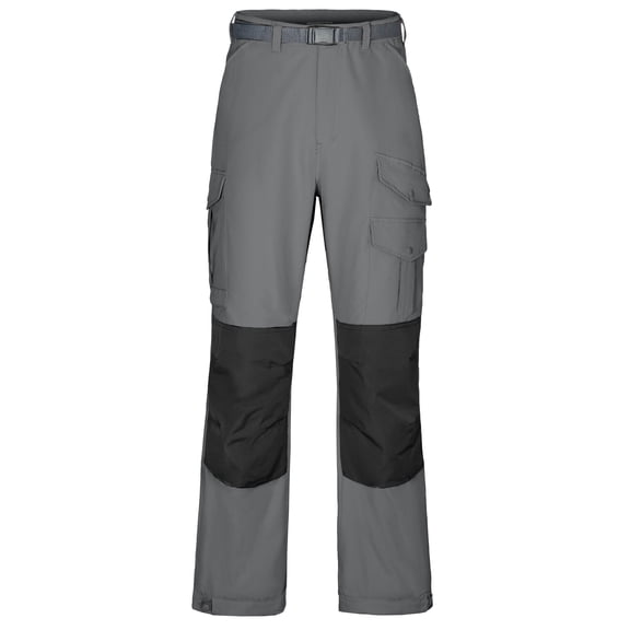 Men's Multi Pocket Work Cargo Pants, Stretch Lightweight Outdoor Hiking Pants Iron Gray S
