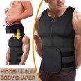 thumbnail image 4 of Men's Neoprene Sauna Zipper Waist Trainer Corset Vest for Enhanced Compression and Slimming Effect, 4 of 7