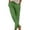 Green, variant on Women's Colored Casual Elastic Waist Pants - Rope Pocket, Comfortable Polyester, Suitable for Daily Wear