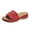 Red, variant on Abcnature Women Sandals Clearance 2023! Women's Platform Wedge Sandals with Arch Support Metal Buckle Thick Bottom Fringed Beach Slippers Orthopedic Wedge Sandals Summer Athletic Outdoor Beach Sandals