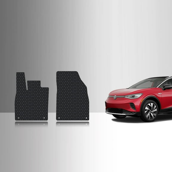 ToughPRO Front Mats Compatible with Volkswagen ID.4 2024 - All Weather Heavy Duty (Made in USA) Black Rubber