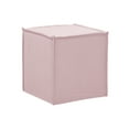 thumbnail image 5 of Rustic Manor Leilany Upholstered Linen Square Ottoman, Bedroom and Living Room Furniture, Light Pink, 5 of 7