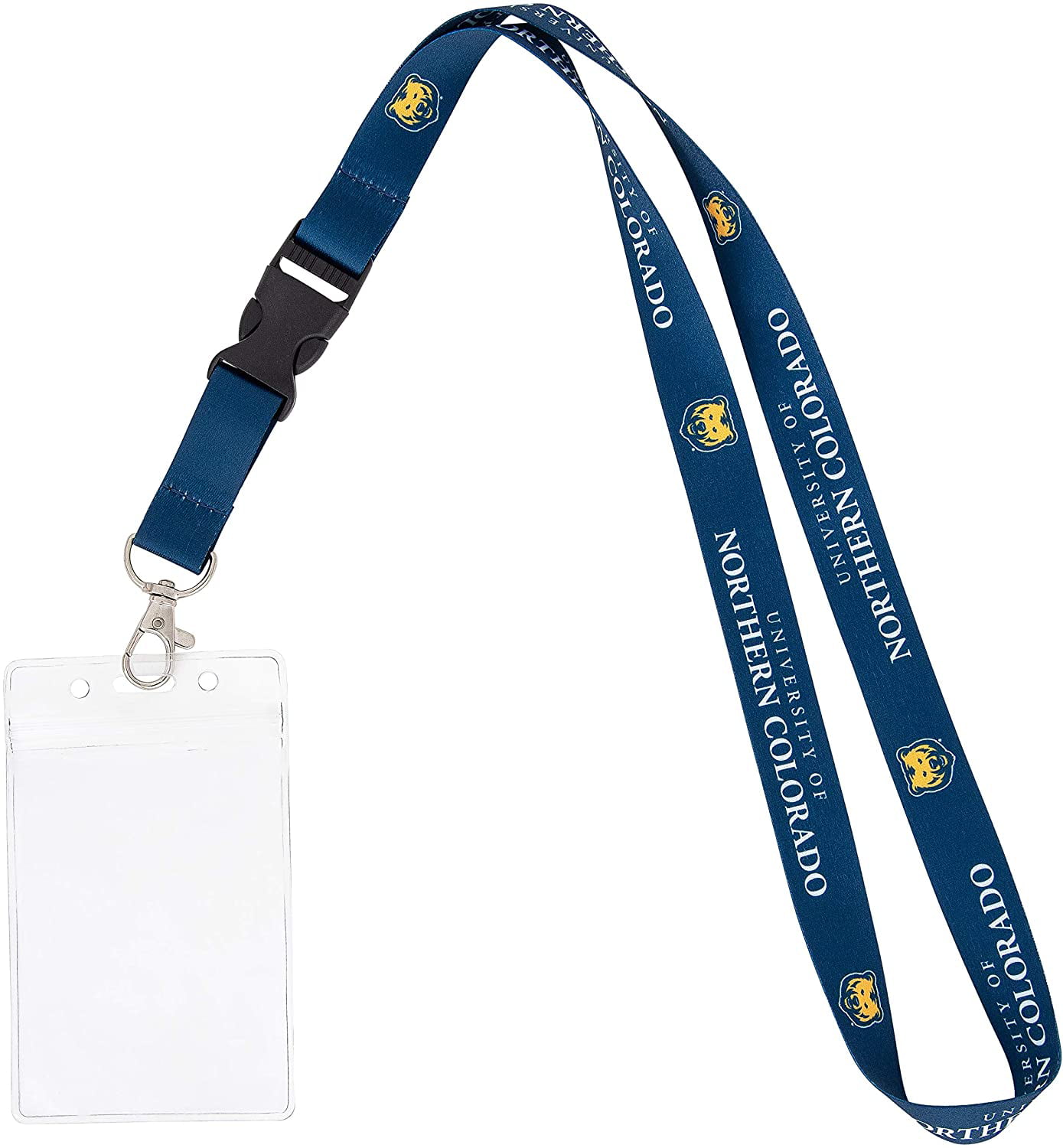 Sacred Heart University Pioneers NCAA Car Keys ID Badge Holder Lanyard Keychain Detachable Breakaway Snap Buckle 