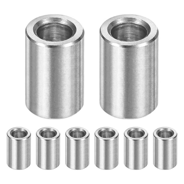 Espaciadores de acero inoxidable Uxcell 8Pcs M6 6mm ID x 10mm OD x 15mm l para tornillos y pernos