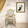 thumbnail image 3 of Fab Funky 26x32 Gold Ornate Wood Framed with Double Matting Museum Art Print Titled - Chihuahua, Black and Ginger, Ice Cream, 3 of 4