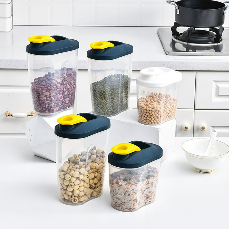 PEDECO Square Plastic Portion box with Lids.Food Storage Box,Container  Sets,Food Storage,Food Containers,Cereal Containers,use for School,Work and