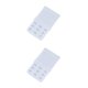 thumbnail image 4 of sweethay Correa de extensión Sujetador Extensor Hebilla 3 Filas 3 Ganchos Accesorios Clips Banda trasera Reemplazo Ropa interior íntima blanca blanco 2piezas sweethay CBP461440, 4 of 5