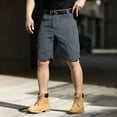 thumbnail image 5 of Fabrcox M-6XL Shorts Men Cargo Big and Tall Men’s Athletic Shorts Outdoor Camping Going Out Mens Bermuda Shorts with Zipper Pockets No Belt Gray 5XL, 5 of 5