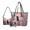 Black Cat Floral Pattern, variant on Tutolipy Highland Cattle 3 Piece Tote Purse for Women, Reinforced Stitching Durable Shoulder Bag, Clutch for Travel Shopping