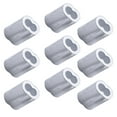 thumbnail image 3 of 200pcs Cable Crimps Wire Ferrules Rope Steel Cable Aluminum Crimping Loop Sleeve Steel Cable Double Ferrule Wire Rope Ca, 3 of 8