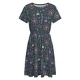 thumbnail image 4 of Midcentury Modern Science Short Sleeve Dress Women Summer Evening Dresses Ladies Sundress, 4 of 7