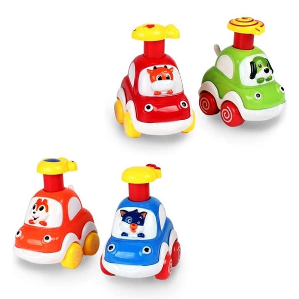 De Juguetes De Cuerda De Colores Aleatorios, Coches Para Bebés Y Niños, Animales De Dibujos Animados, Coches De Cuerda, Regalo De Cumpleaños 4 Uds. seitruly FN005755-00