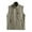 Khaki, variant on Men's Cargo Vestes Jacket Hiking Sleeveless Vest Solid Standing Collar Multiple Pockets Outdoor Fishing Camping Waistcoat Sports Jackets Outwears
