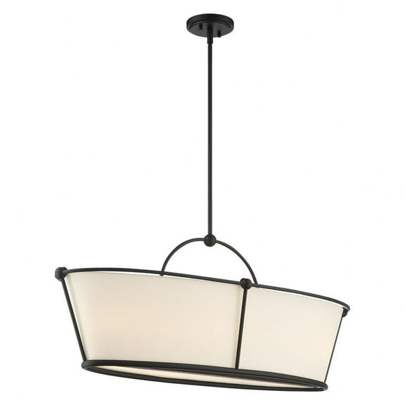 Eurofase Lighting - Pulito - 6 Light Pendant-Matter Black Finish