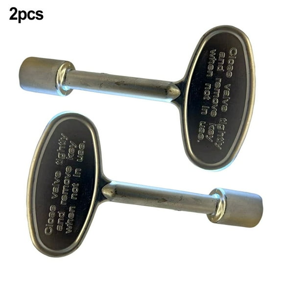 3-Inch Chrome Gas Valve Key Set for Turn Ball Valve Fireplaces - 2 Pack