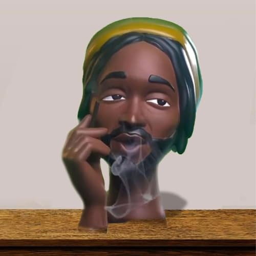 Black Women Head Incense Burner Black men Head Incense Holder Face Head Room Decoration Cool Items for Room Home Decor