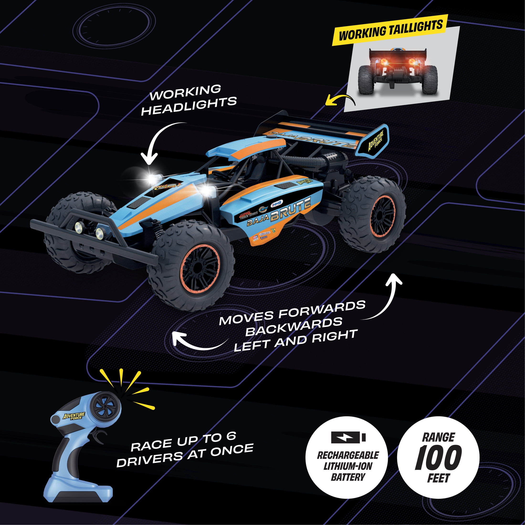 Adventure Force 1:8 Baja Brute Radio Controlled Vehicle
