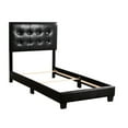 thumbnail image 3 of Contemporary Twin Bed In Black - 40.76 In. Product Depth Stylish Bedroom Piece Modern Foam Filled Mattress Relaxing Sleep, 3 of 3
