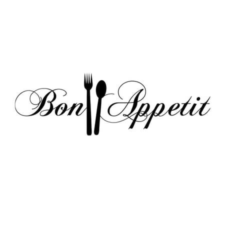 58X18CM Bon Appetit Wall Stickers Removable Art Murals Wall Decals for ...