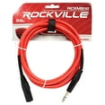 thumbnail image 2 of 8 Rockville RCXMB10-R Red 10' Male REAN XLR to 1/4'' TRS Balanced Cables, 2 of 3