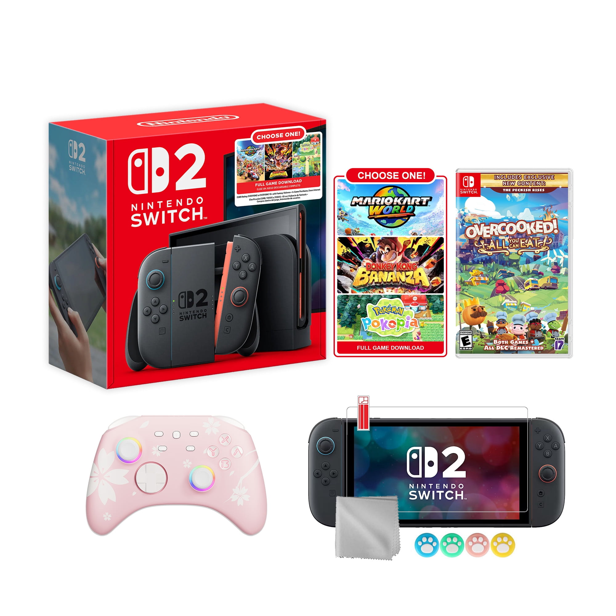 Nintendo Switch 2 + Mario Kart World Bundle + Donkey Kong Bananza