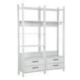 thumbnail image 1 of Armario Ropero Guardaropa Perchero Moderno Multiusos Cajones blanco 1, 1 of 8