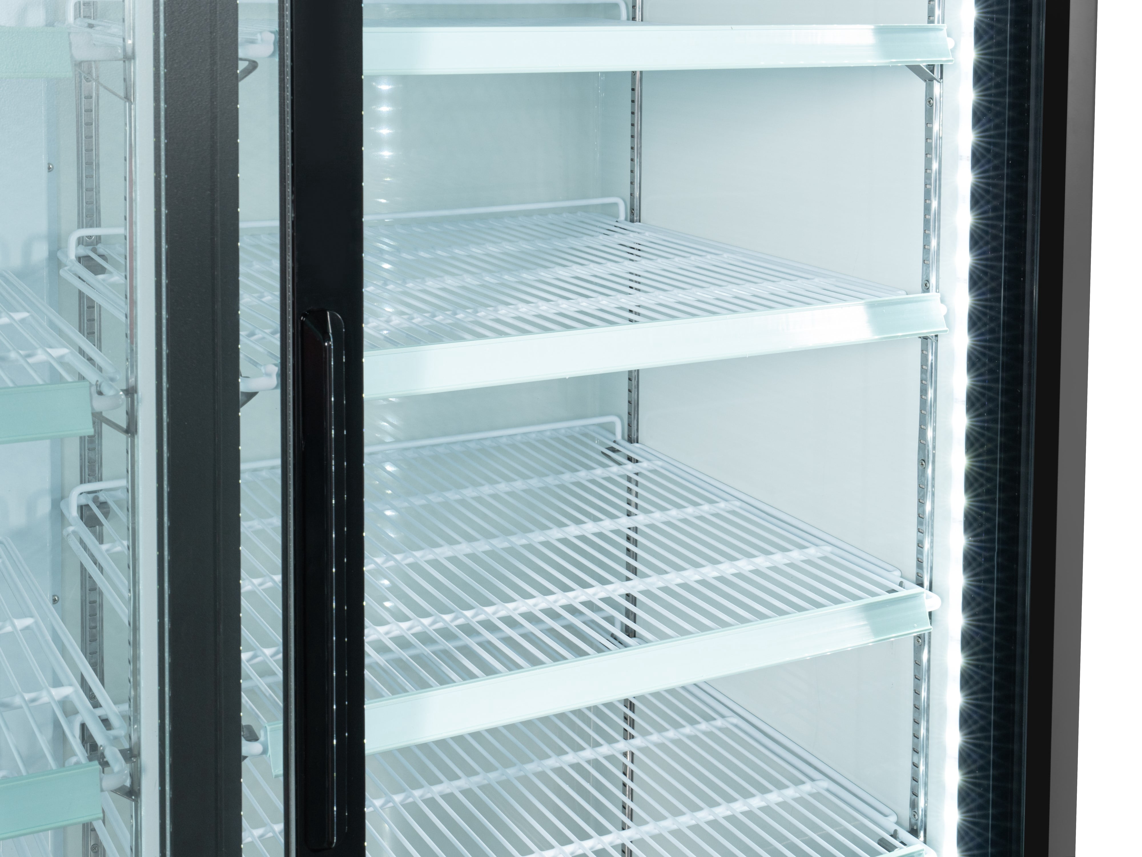 KoolMore 53 in. Two-Door Merchandiser Refrigerator - 45 Cu. ft.