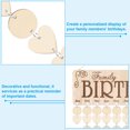 thumbnail image 5 of Uxcell Family Birthday Board, Wooden Calendar Wall Hanging Reminder Family Birthday Plaque Style 8, Light Brown, 5 of 7