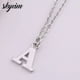thumbnail image 2 of Skyrim-collar con inicial de letras de A-Z para hombre y mujer, cadena de eslabones con colgantes del alfabeto, joyería para regalo, 2 of 4