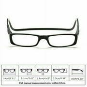 NXMY Reading Glasses Hanging Folding Magnetic Front Click Connect Neck Readers Lightweight Eyeglasses for Men and Women 3.0