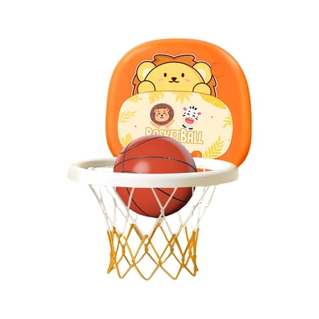 MERILER Indoor Hanging Basketball Hoop for Babies - Baby Basketball Stand for Home Use Ball Toy for Boys Age 1-3 Years Old Safe and Interactive